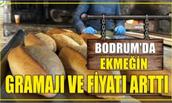 Bodrum'da ekmeğin gramajı ve fiyatı arttı