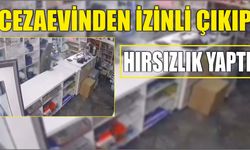 Cezaevinden izinli çıkıp hırsızlık yaptı