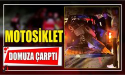 Motosiklet Domuza Çarptı