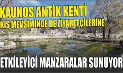 Kaunos Antik Kenti kış mevsiminde de ziyaretçilerine etkileyici manzaralar sunuyor