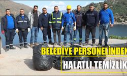 BELEDİYE PERSONELİNDEN HALATLI TEMİZLİK