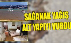 Sağanak yağış alt yapıyı vurdu