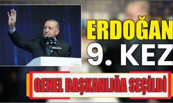 ERDOĞAN 9. KEZ GENEL BAŞKANLIĞA SEÇİLDİ