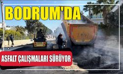 Bodrum’da Asfalt Çalışmaları Sürüyor