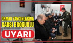 Orman yangınlarına karşı broşürlü uyarı