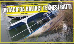 Ortaca'da balıkçı teknesi battı