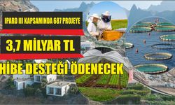 IPARD III KAPSAMINDA 687 PROJEYE 3,7 MİLYAR TL HİBE DESTEĞİ ÖDENECEK