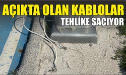 Açıkta Olan Kablolar Tehlike Saçıyor