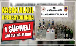 Kaçak alkol operasyonunda 1 şüpheli gözaltına alındı