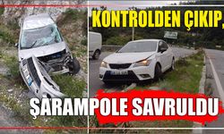 Kontrolden Çıkıp, Şarampole Savruldu