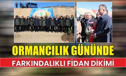 Ormancılık gününde Farkındalıklı Fidan Dikimi