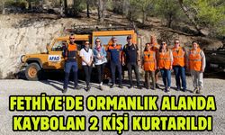 Fethiye'de ormanlık alanda kaybolan 2 kişi kurtarıldı