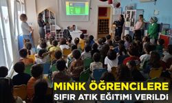 MİNİK ÖĞRENCİLERE SIFIR ATIK EĞİTİMİ VERİLDİ