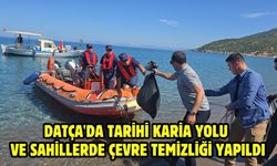 Datça'da tarihi Karia Yolu ve sahillerde çevre temizliği yapıldı