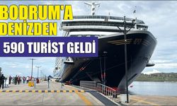 Bodrum'a denizden 590 turist geldi