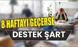 8 haftayı geçerse destek şart