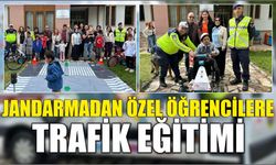 JANDARMADAN ÖZEL ÖĞRENCİLERE TRAFİK EĞİTİMİ