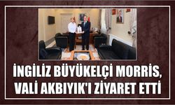 İngiliz Büyükelçi Morris, Vali Akbıyık'ı ziyaret etti