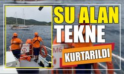 Su alan tekne kurtarıldı