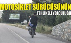 Motosiklet sürücüsünün tehlikeli yolculuğu