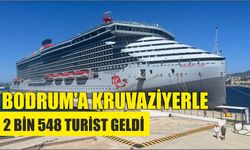 Bodrum'a kruvaziyerle 2 bin 548 turist geldi