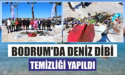 Bodrum'da deniz dibi temizliği yapıldı