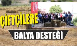 Çiftçilere Balya Desteği