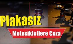 Plakasız Motosikletlere Ceza