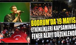 Bodrum'da 19 Mayıs etkinlikleri kapsamında fener alayı düzenlendi