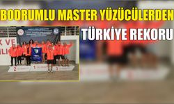 Bodrumlu Master Yüzücülerden Türkiye Rekoru