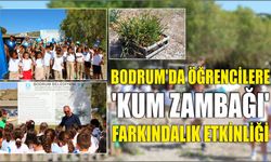 Bodrum'da öğrencilere 'kum zambağı' farkındalık etkinliği