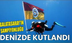 Galatasaray'ın şampiyonluğu denizde kutlandı