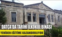 Datça'da tarihi ilkokul binası yeniden eğitime kazandırılıyor