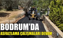 Bodrum’da asfaltlama çalışmaları devam