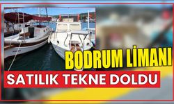 Bodrum limanı satılık tekne doldu
