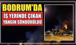 Bodrum'da iş yerinde çıkan yangın söndürüldü
