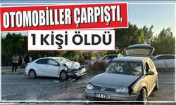 Otomobiller çarpıştı, 1 kişi öldü