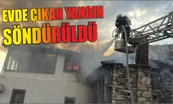Evde çıkan yangın söndürüldü