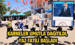 Karneler Umutla Dağıtıldı, Yaz Tatili Başladı