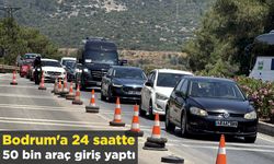 Bodrum'a 24 saatte 50 bin araç giriş yaptı