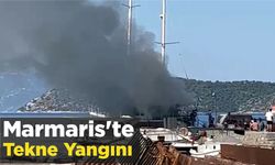 Marmaris'te Tekne Yangını