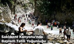 Saklıkent Kanyonu'nda Bayram Tatili Yoğunluğu
