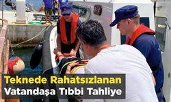 Yelkenli Teknede Rahatsızlanan Vatandaşa Tıbbi Tahliye