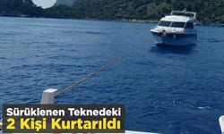 Sürüklenen Teknedeki 2 Kişi Kurtarıldı