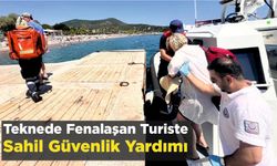 Teknede Fenalaşan Turiste Sahil Güvenlik Yardımı