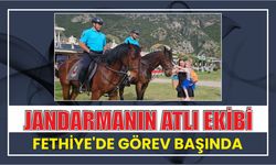 Jandarmanın atlı ekibi Fethiye'de görev başında
