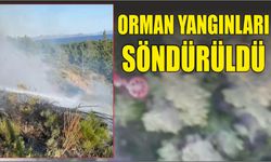 Orman yangınları söndürüldü