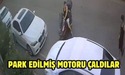 Park Edilmiş Motoru Çaldılar