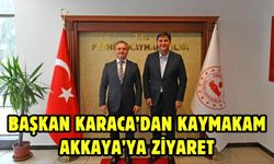 Başkan Karaca’dan Kaymakam Akkaya’ya ziyaret