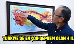 TÜRKİYE’DE EN ÇOK DEPREM OLAN 4 İL